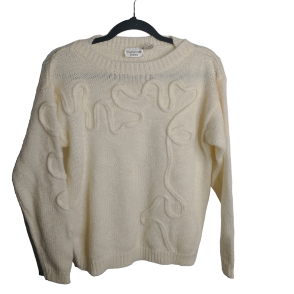 Vintage Weathervane Petites Knit 3D design sweater, MP - Picture 1 of 8